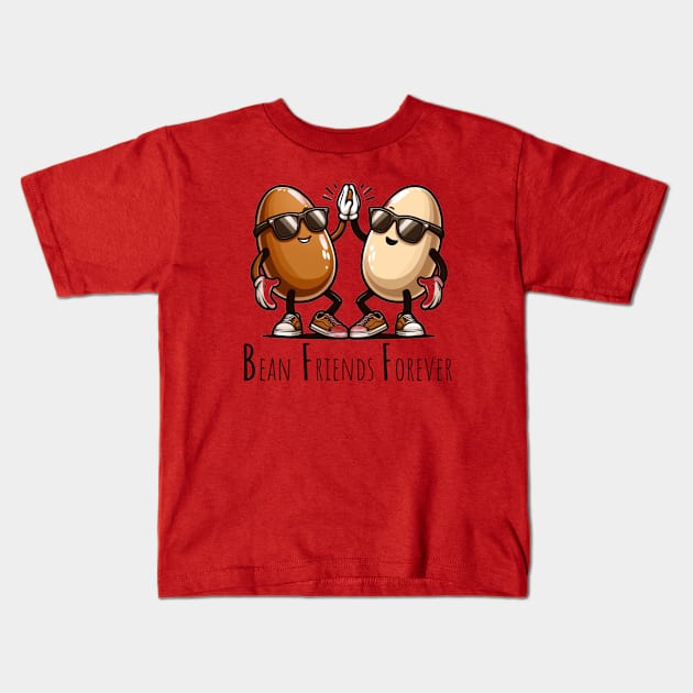 BFF Bean Friends Forever Design Kids T-Shirt by Art Pal